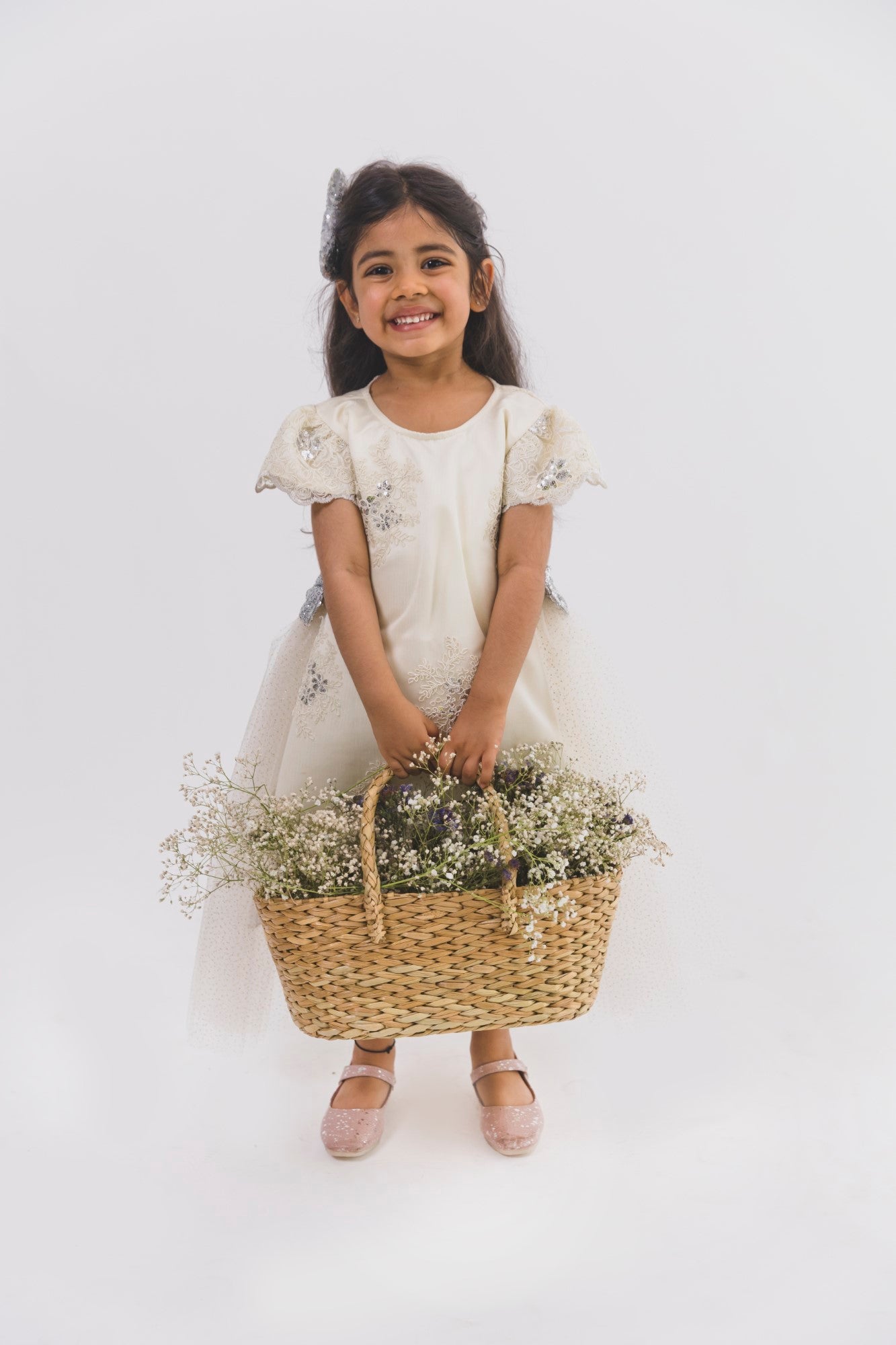 Ivory Chandelier A Line Dress