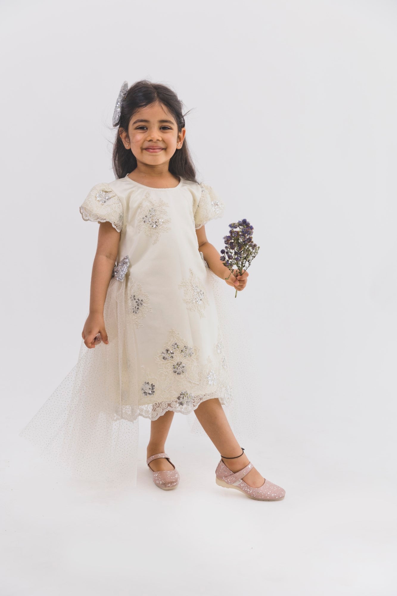 Ivory Chandelier A Line Dress
