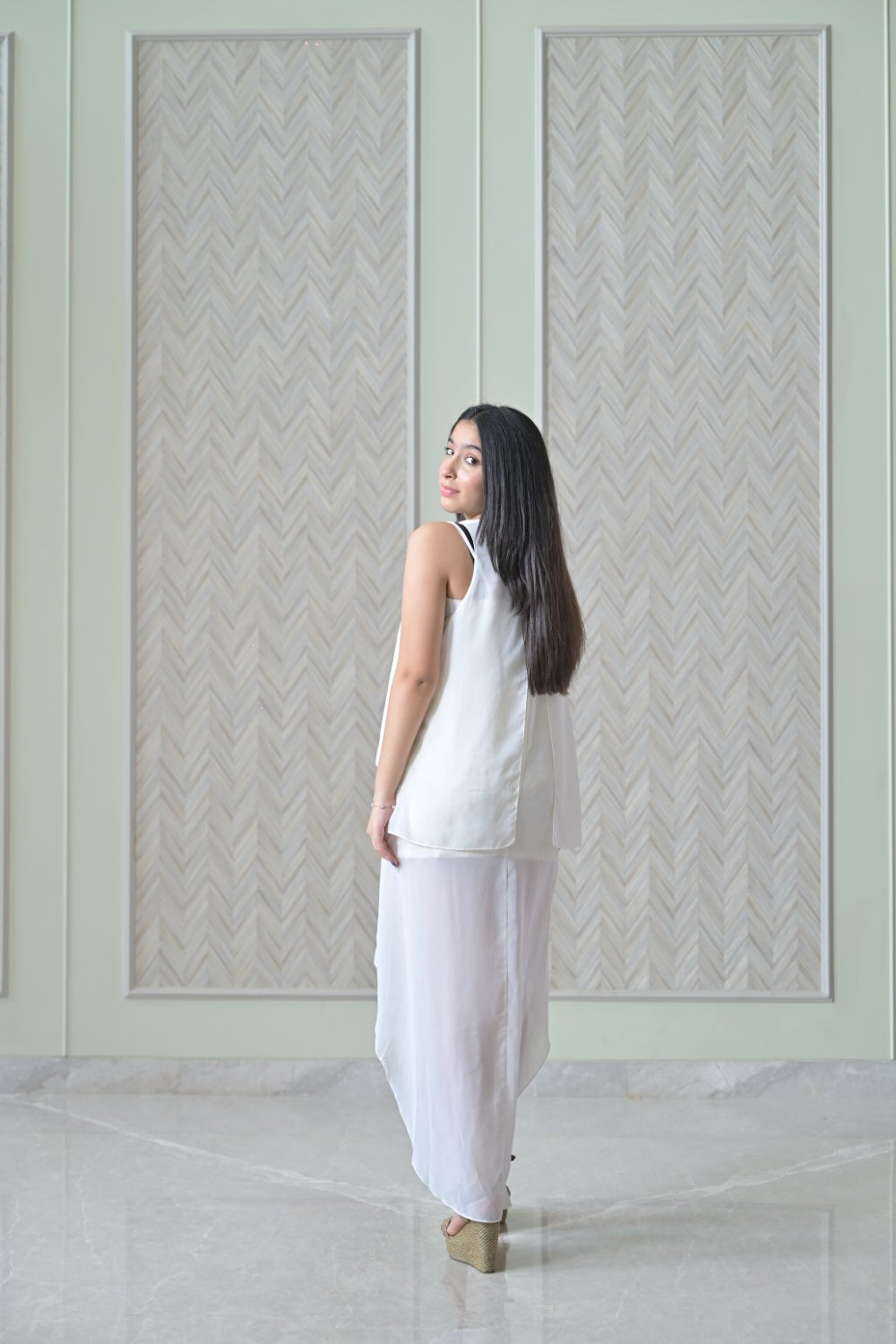 Ivory Double Layer Top