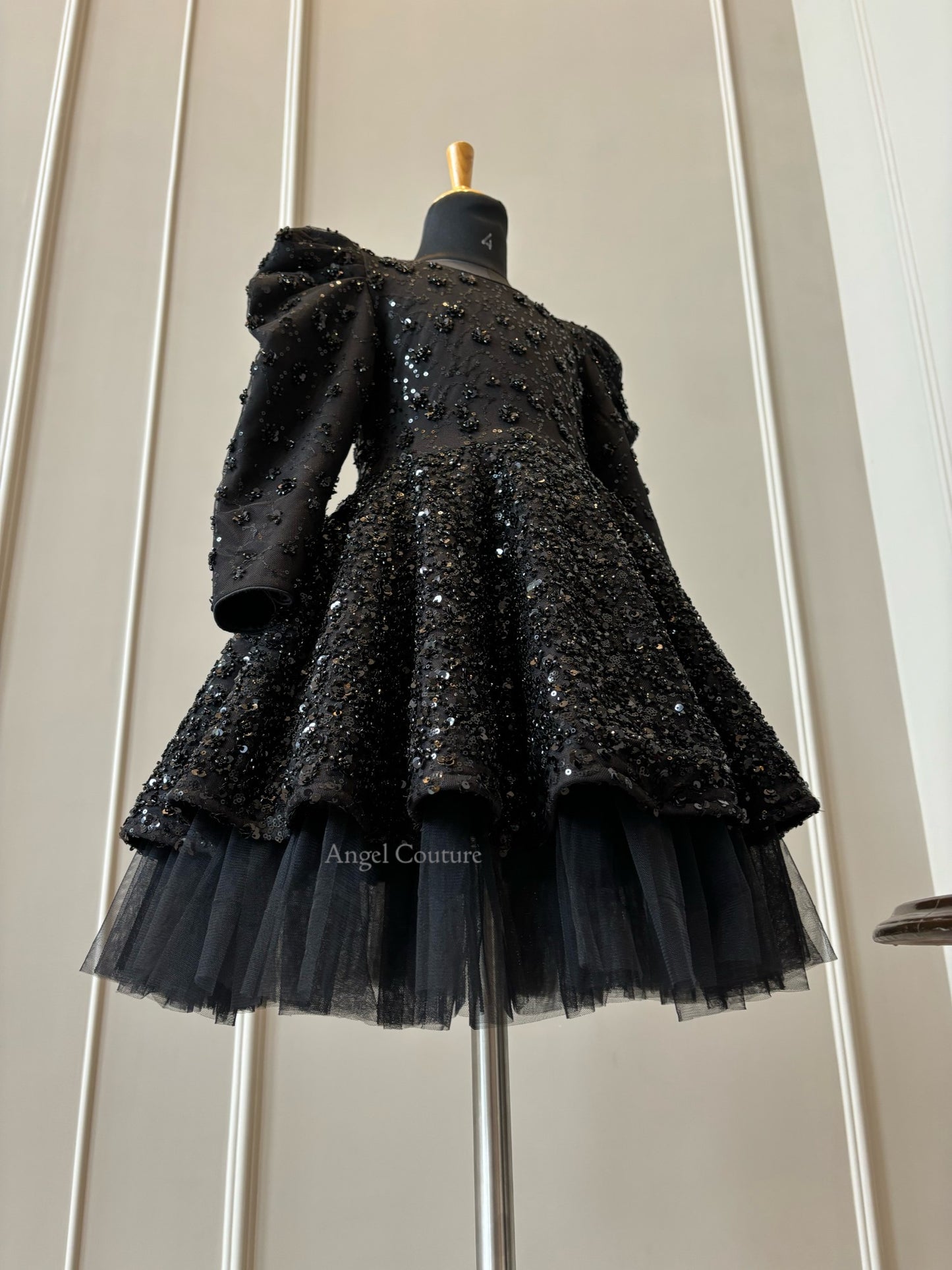 Black Sequence Dark Night Dress