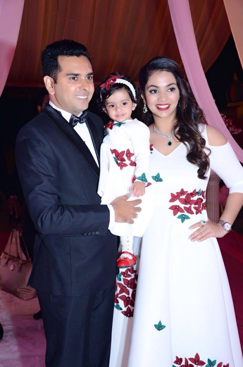 Ivory Maroon Flowers Full Length Gown