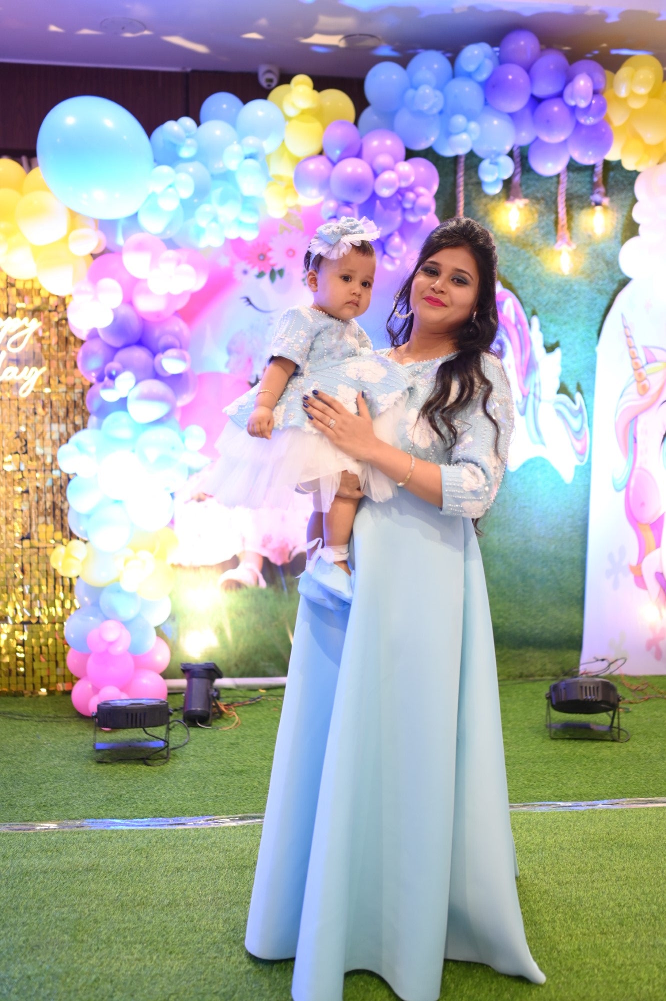 Ice Blue Sequence Gown