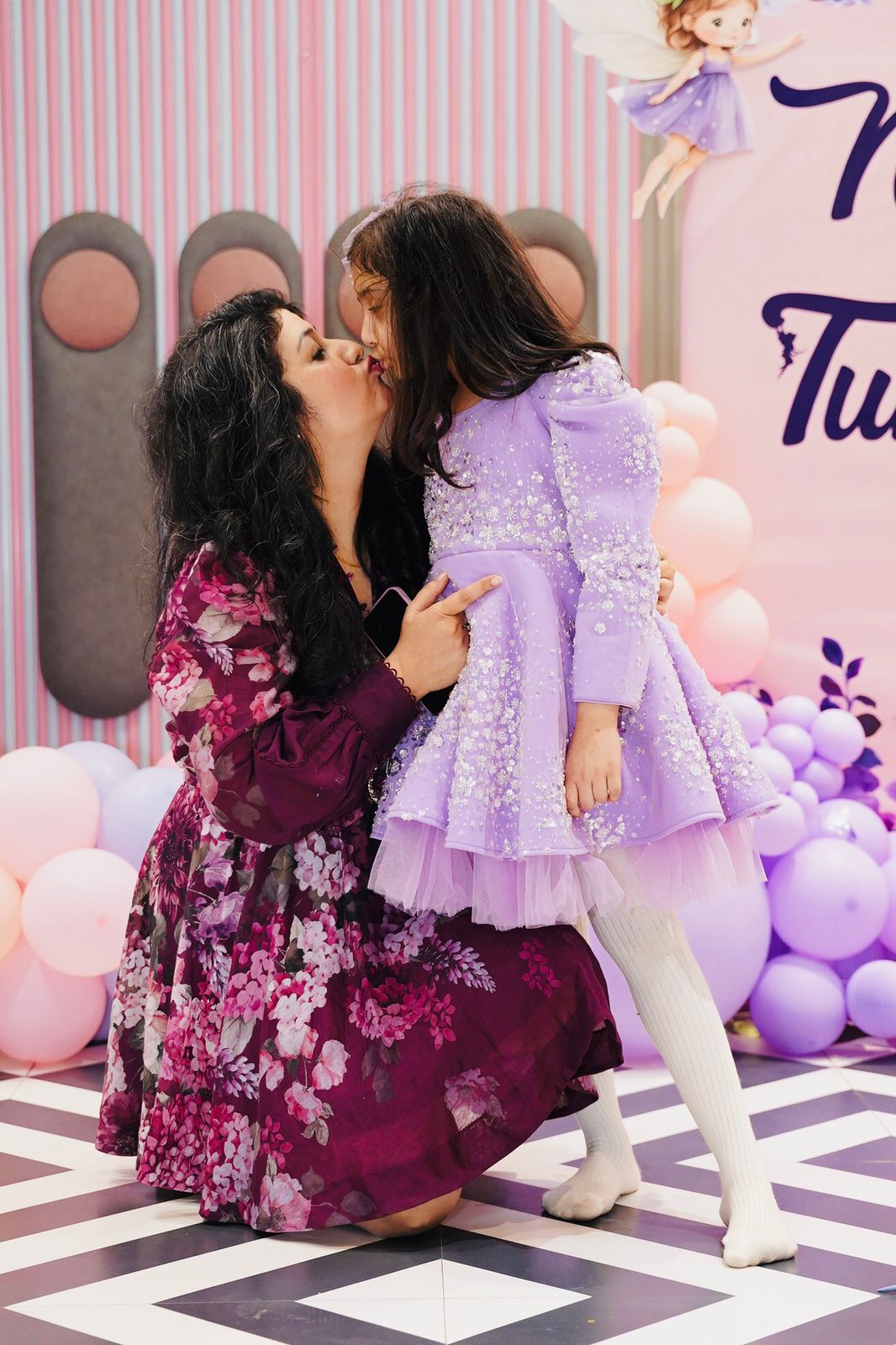 Lilac Jhilmil Sequence Full Peplum Dress