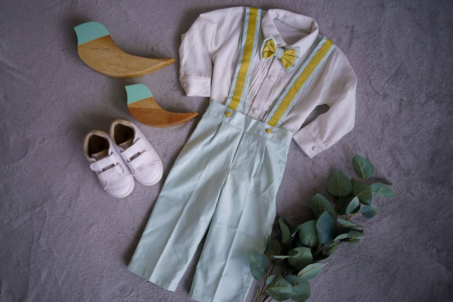 Light Blue Trouser Shirt Set