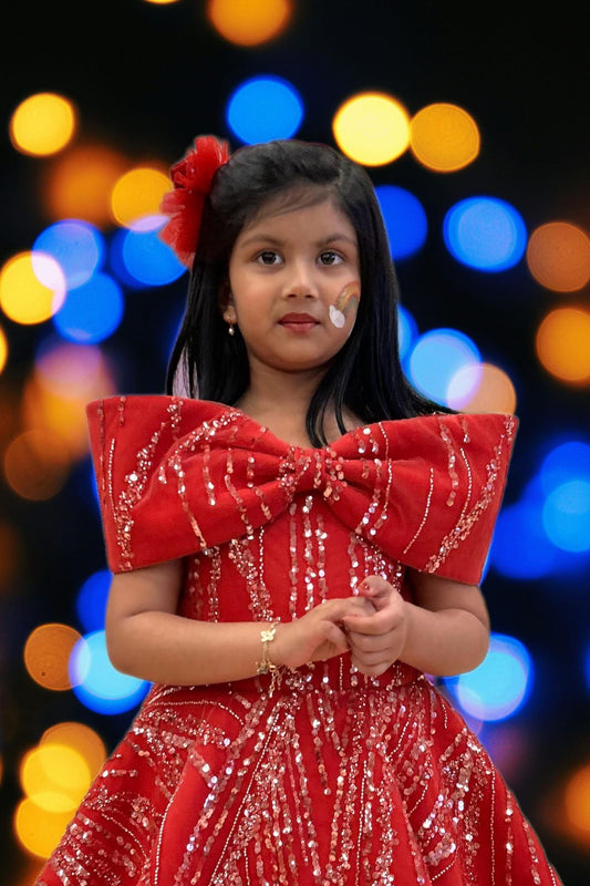 Red Offshoulder Barbie Dress