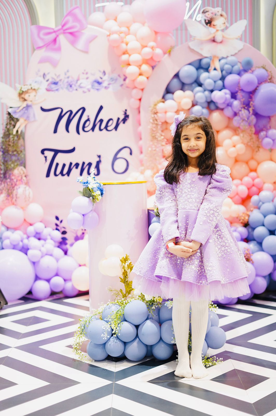 Lilac Jhilmil Sequence Full Peplum Dress