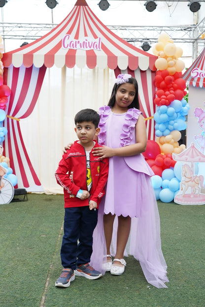 Lilac Princess Scallop Dress