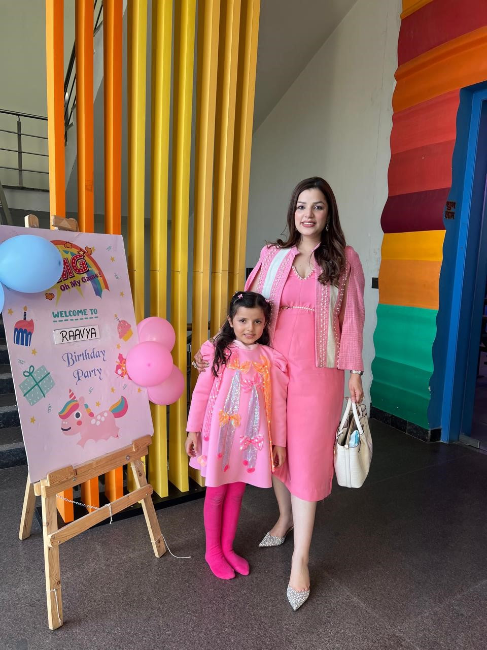 Lotus Pink New Neon Bow Dress