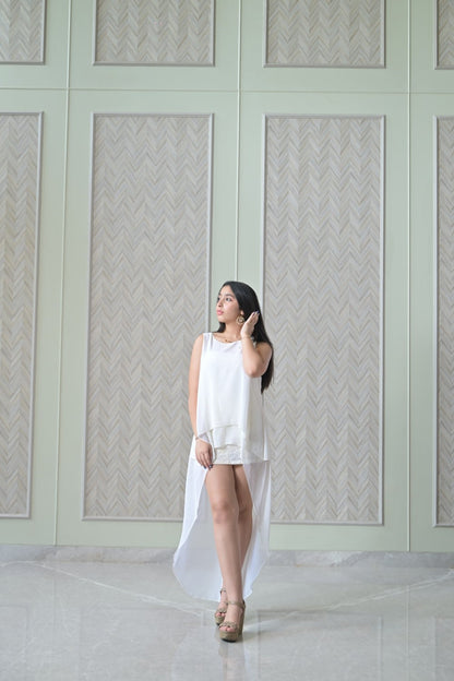 Ivory Double Layer Top
