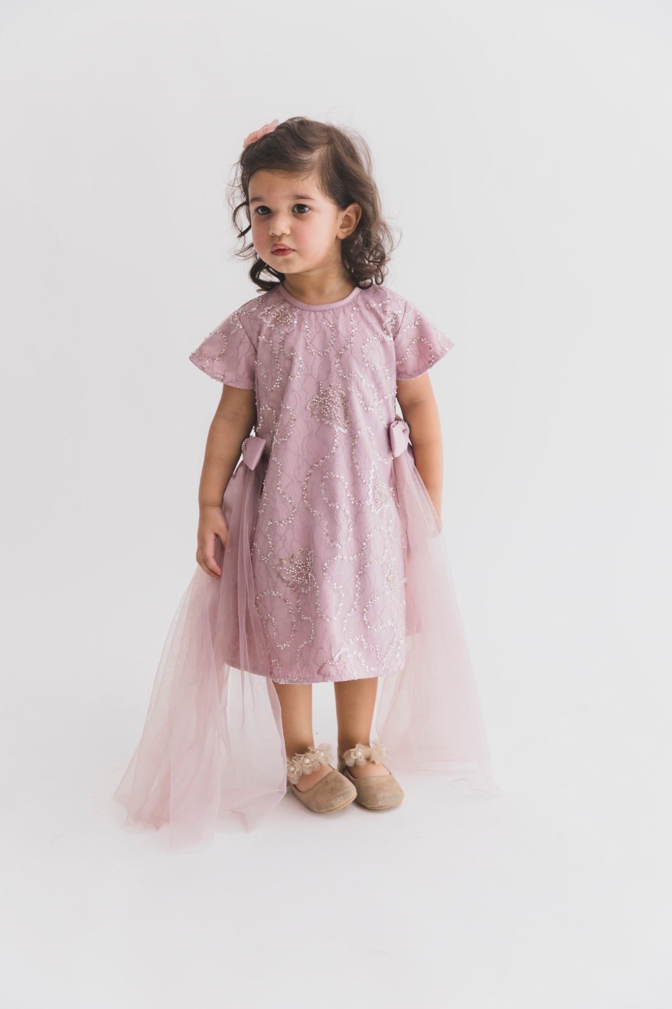 Lavender Sequence Chantilly A Line Dress