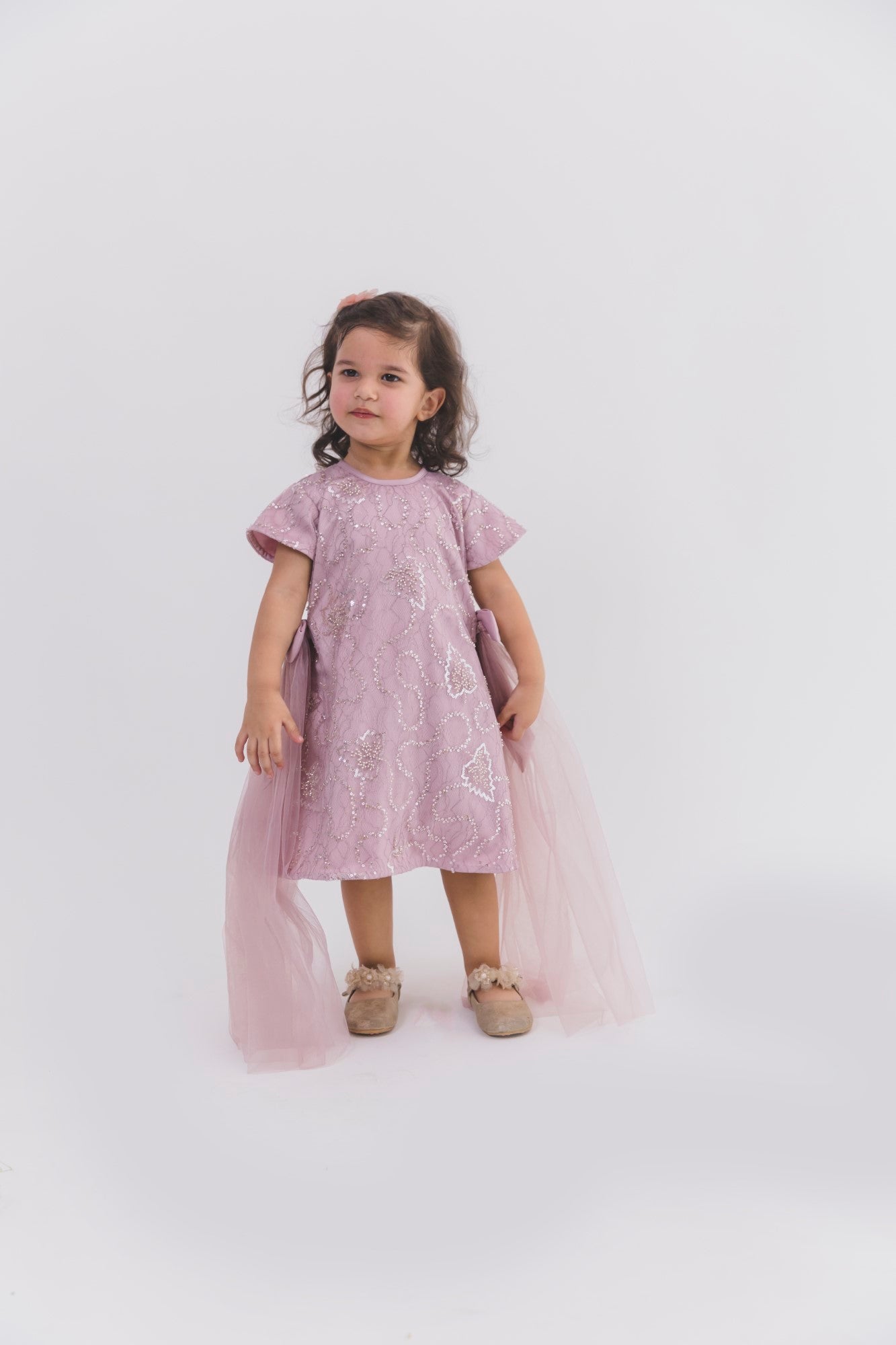Lavender Sequence Chantilly A Line Dress