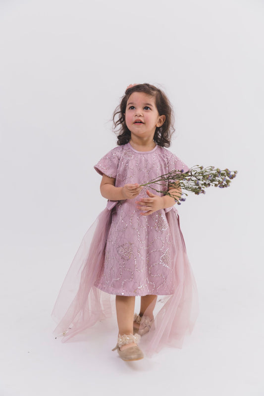 Lavender Sequence Chantilly A Line Dress