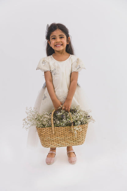 Ivory Chandelier A Line Dress