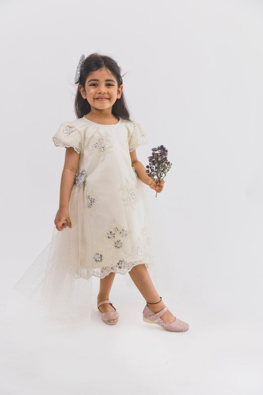Ivory Chandelier A Line Dress