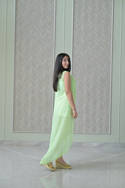 Lime Green Over Lap Top
