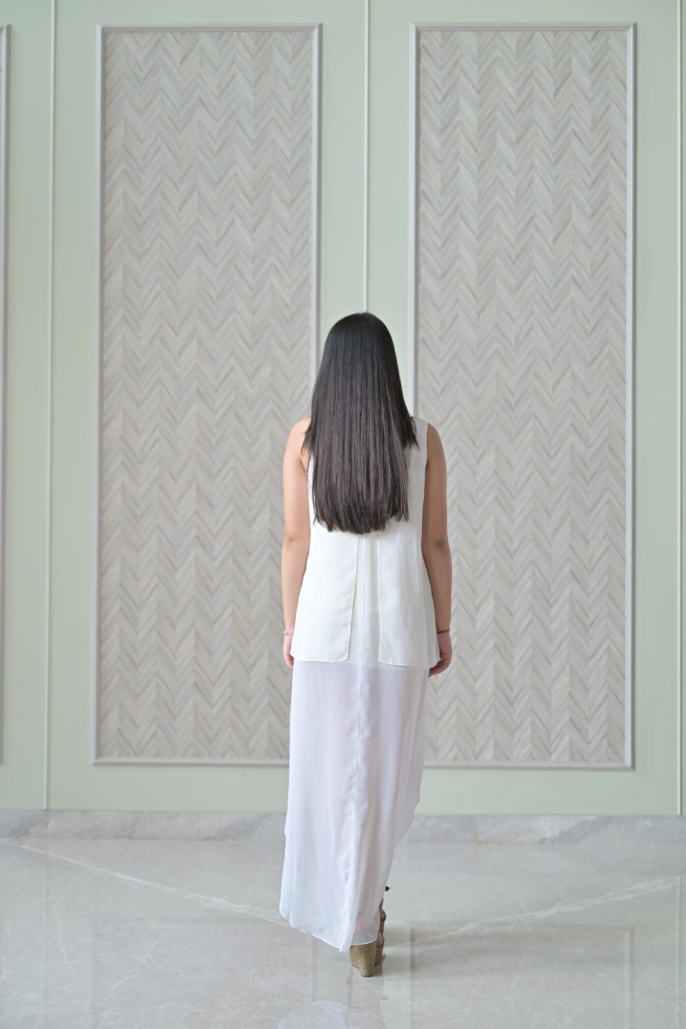 Ivory Double Layer Top