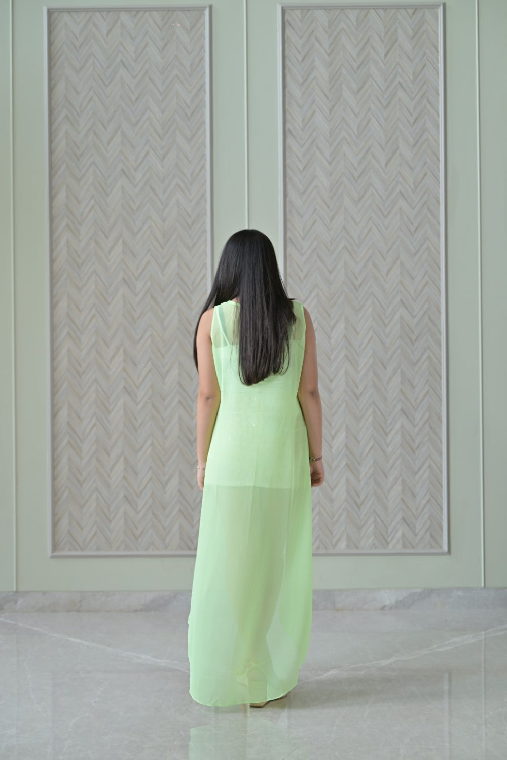 Lime Green Over Lap Top