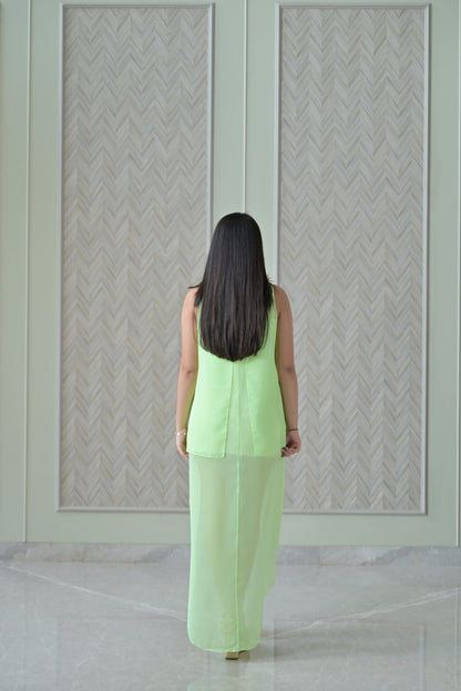 Lime Green Double Layer Top