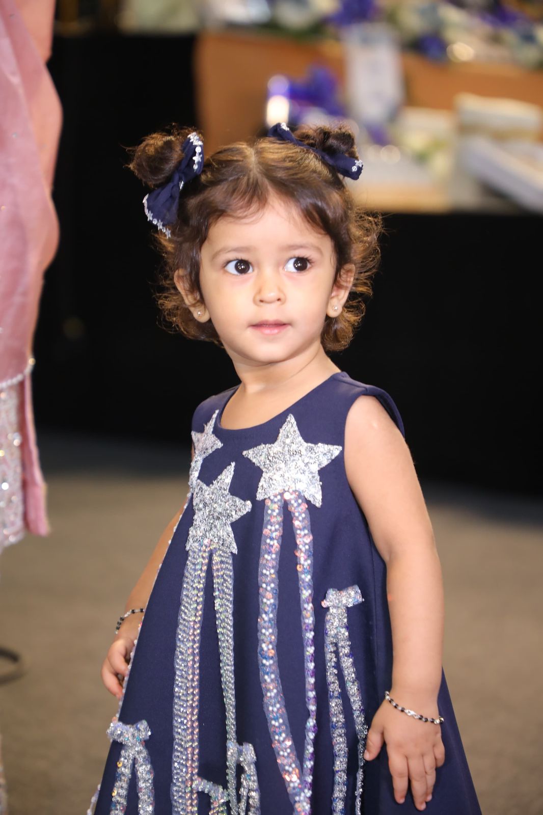 Navy Blue Shooting Stars Dress