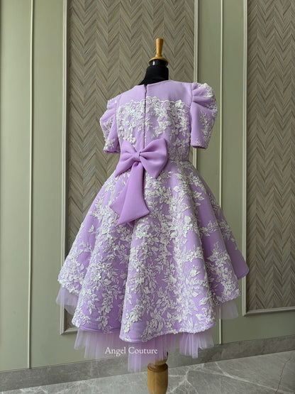 Lilac Sequence Short Long Gown