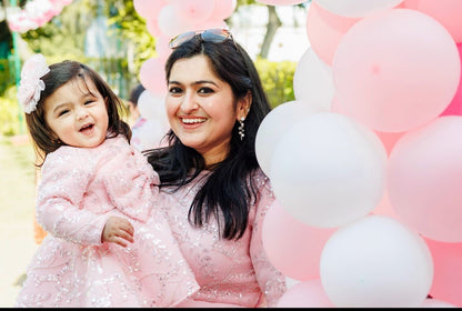 Baby Pink Cherry Blossom Dress