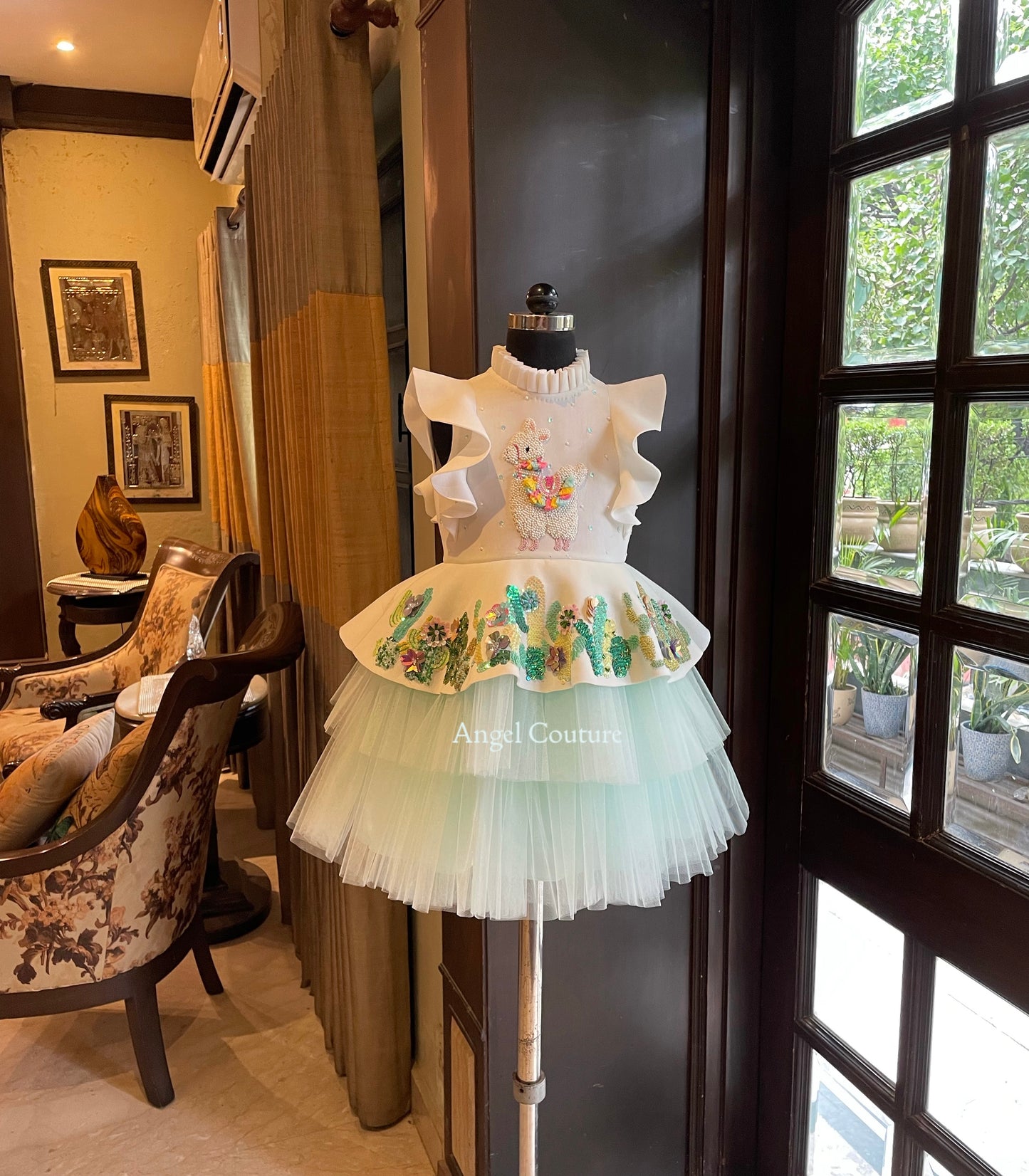 Ivory Lama Dress