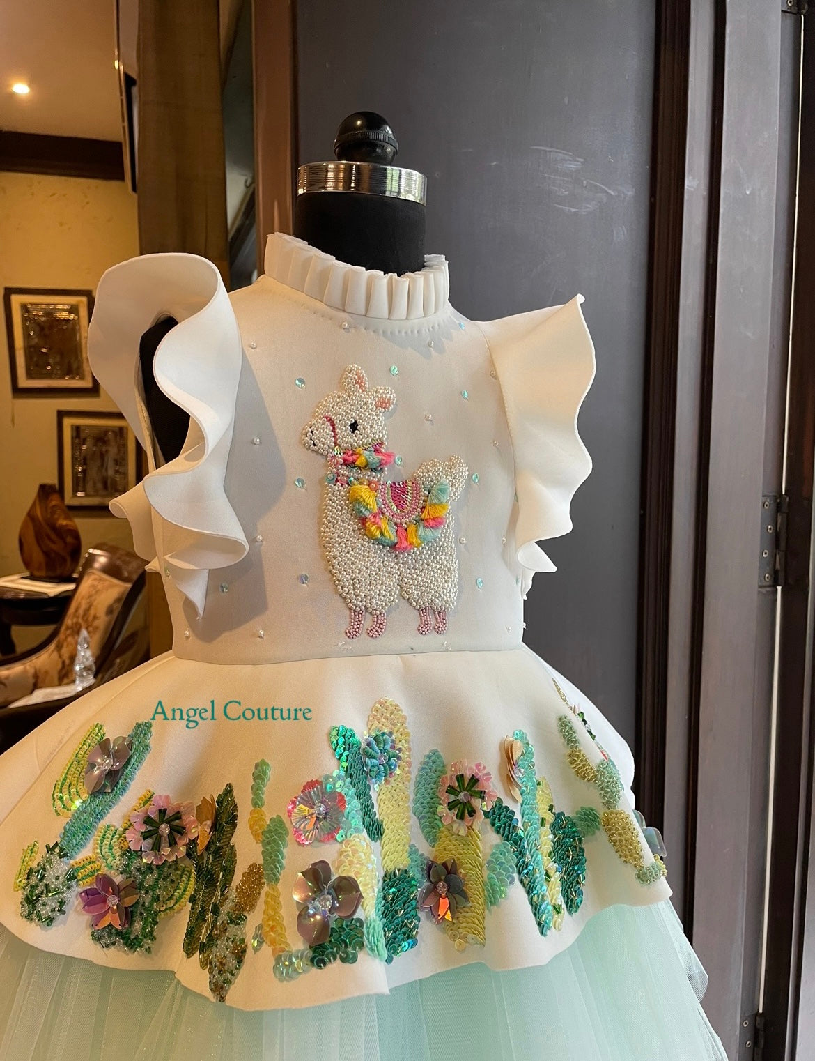 Ivory Lama Dress