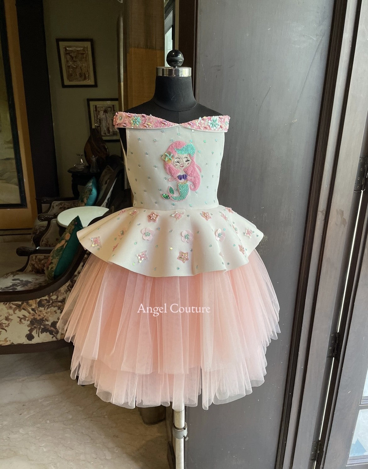 Ivory Offshoulder Mermaid Dress