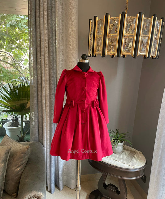 Christmas Red Coat Dress