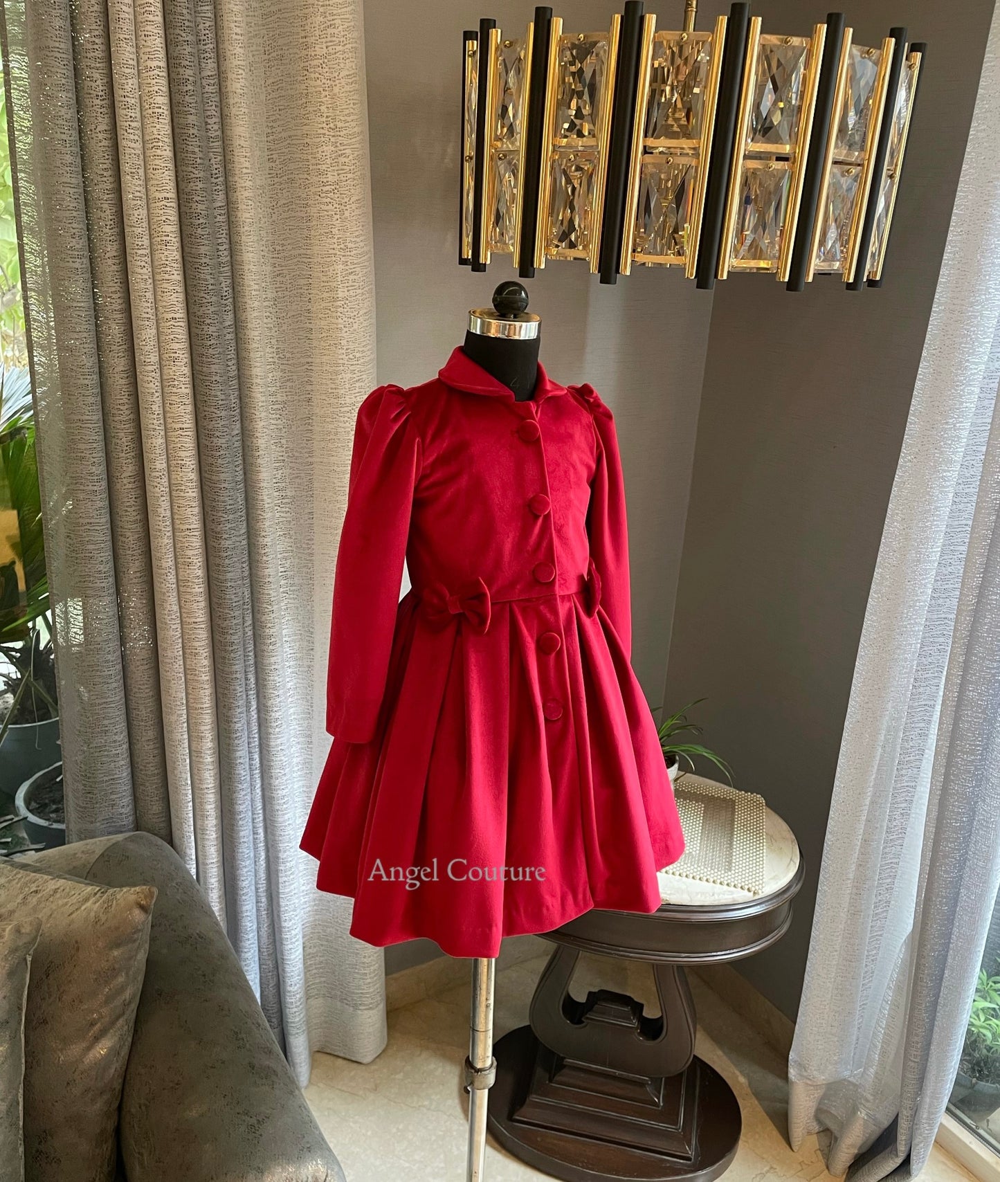 Christmas Red Coat Dress