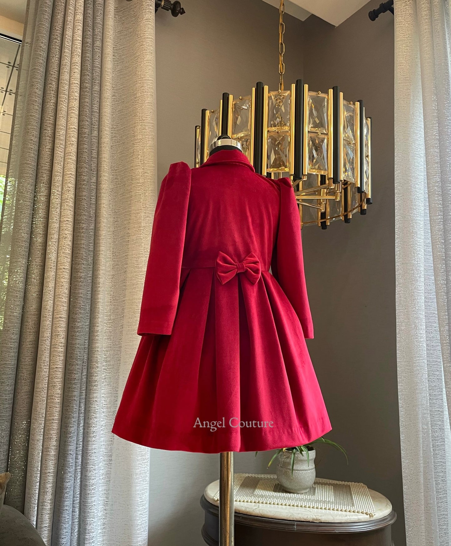 Christmas Red Coat Dress