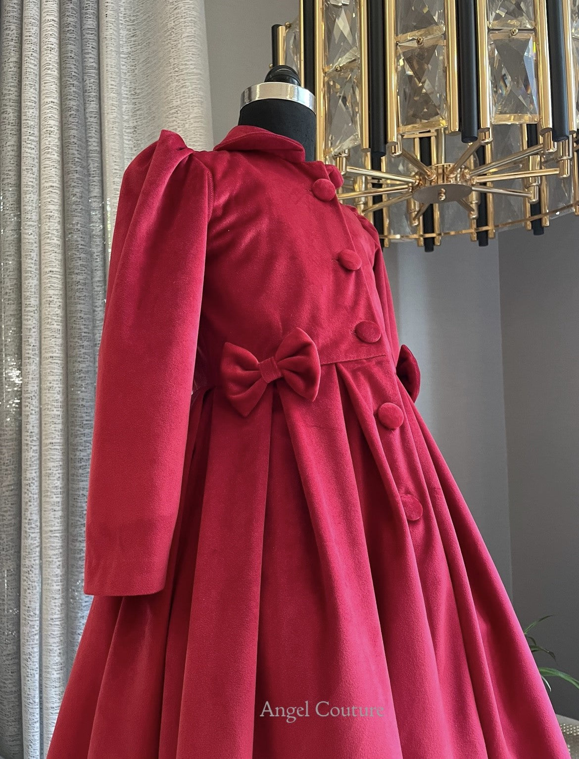 Christmas Red Coat Dress