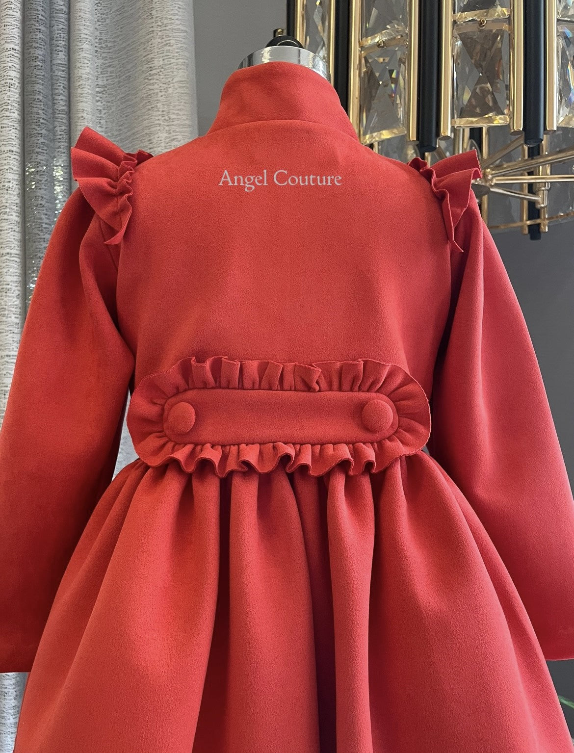 Orange Red Coat Dress