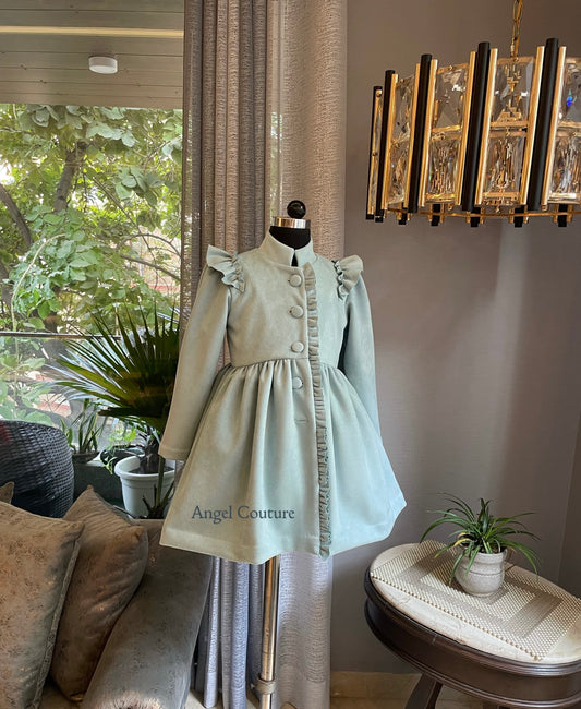 Ice Blue Coat Dress