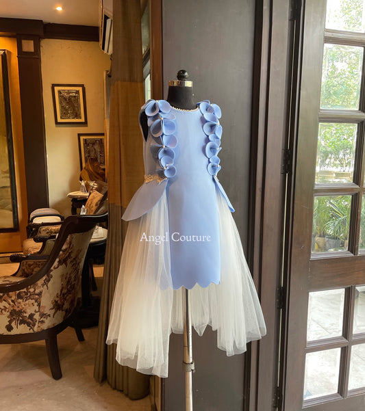 Powder Blue Princess Scallop Dress