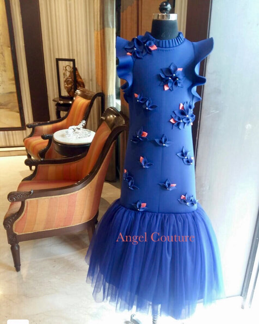 Royal Blue Pencil Mermaid Dress