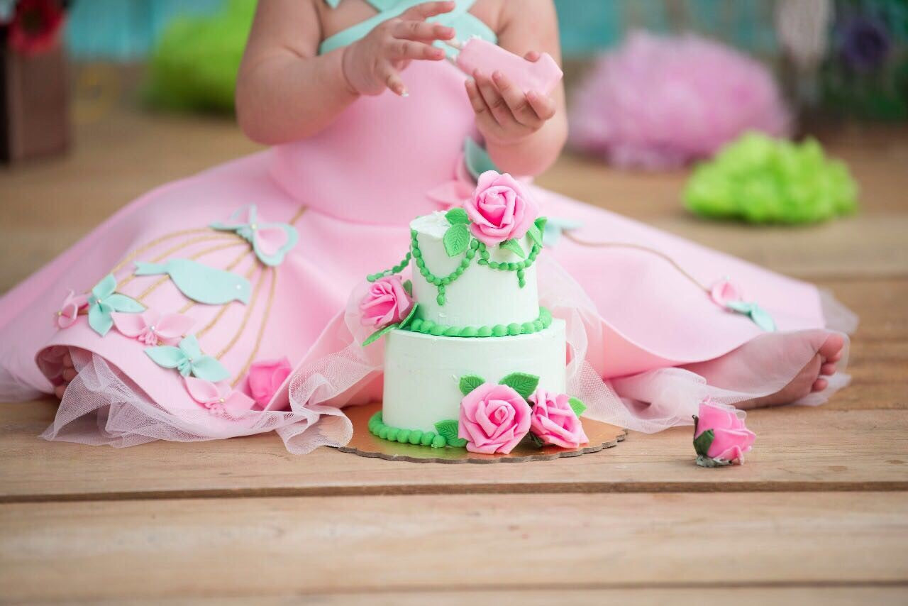Baby Pink Criss Cross Birdacage Dress
