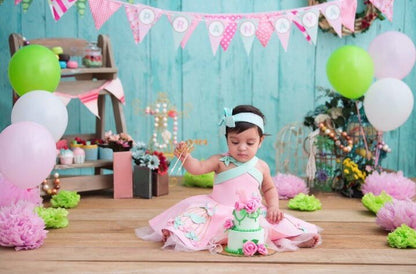 Baby Pink Criss Cross Birdacage Dress