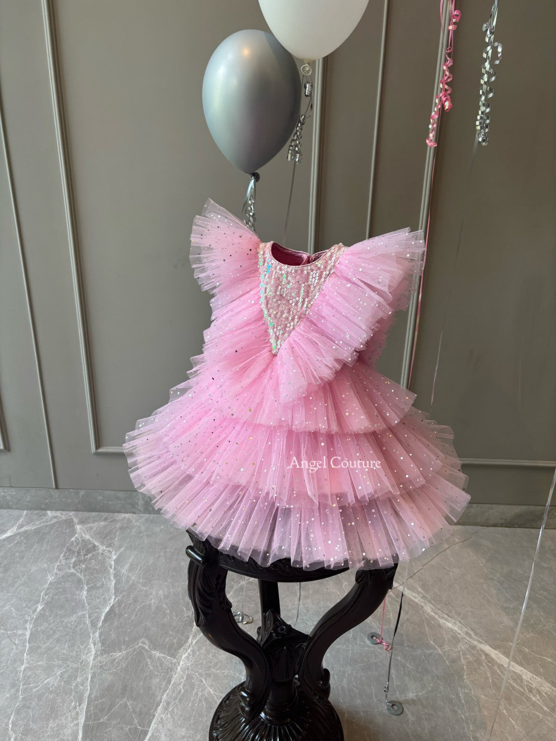 Lotus Pink Angel Wing Dress