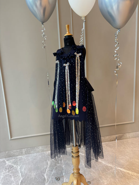 Navy Blue Midnight Rain Dress