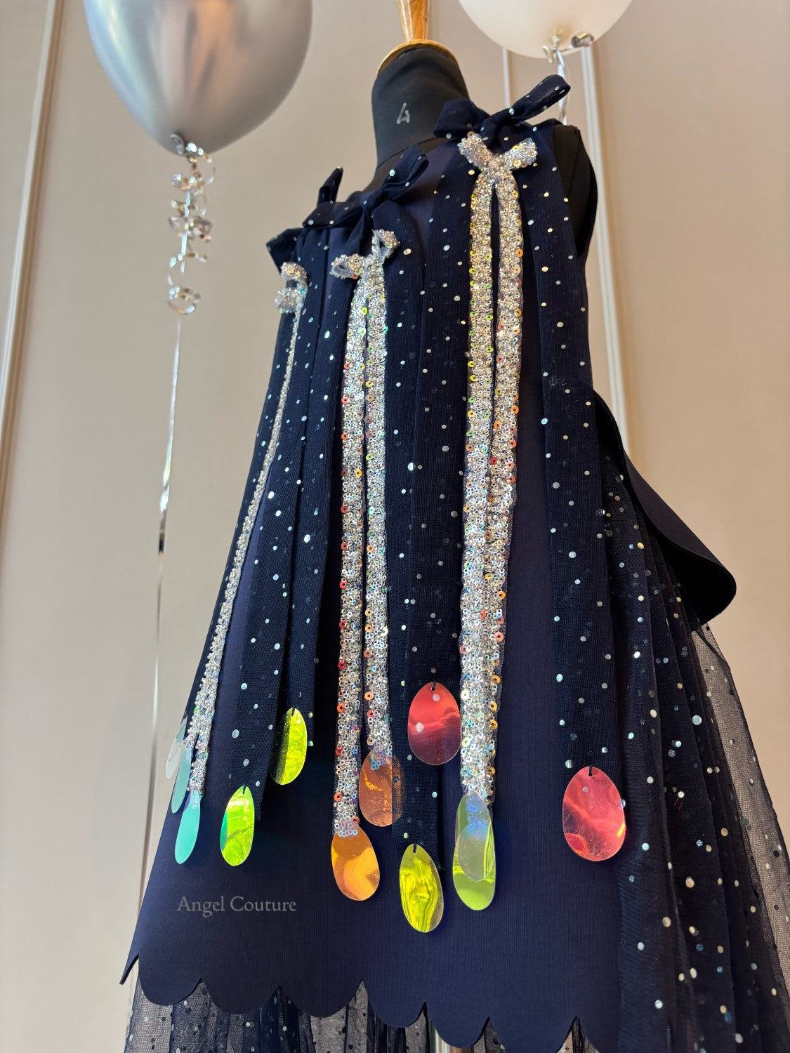 Navy Blue Midnight Rain Dress