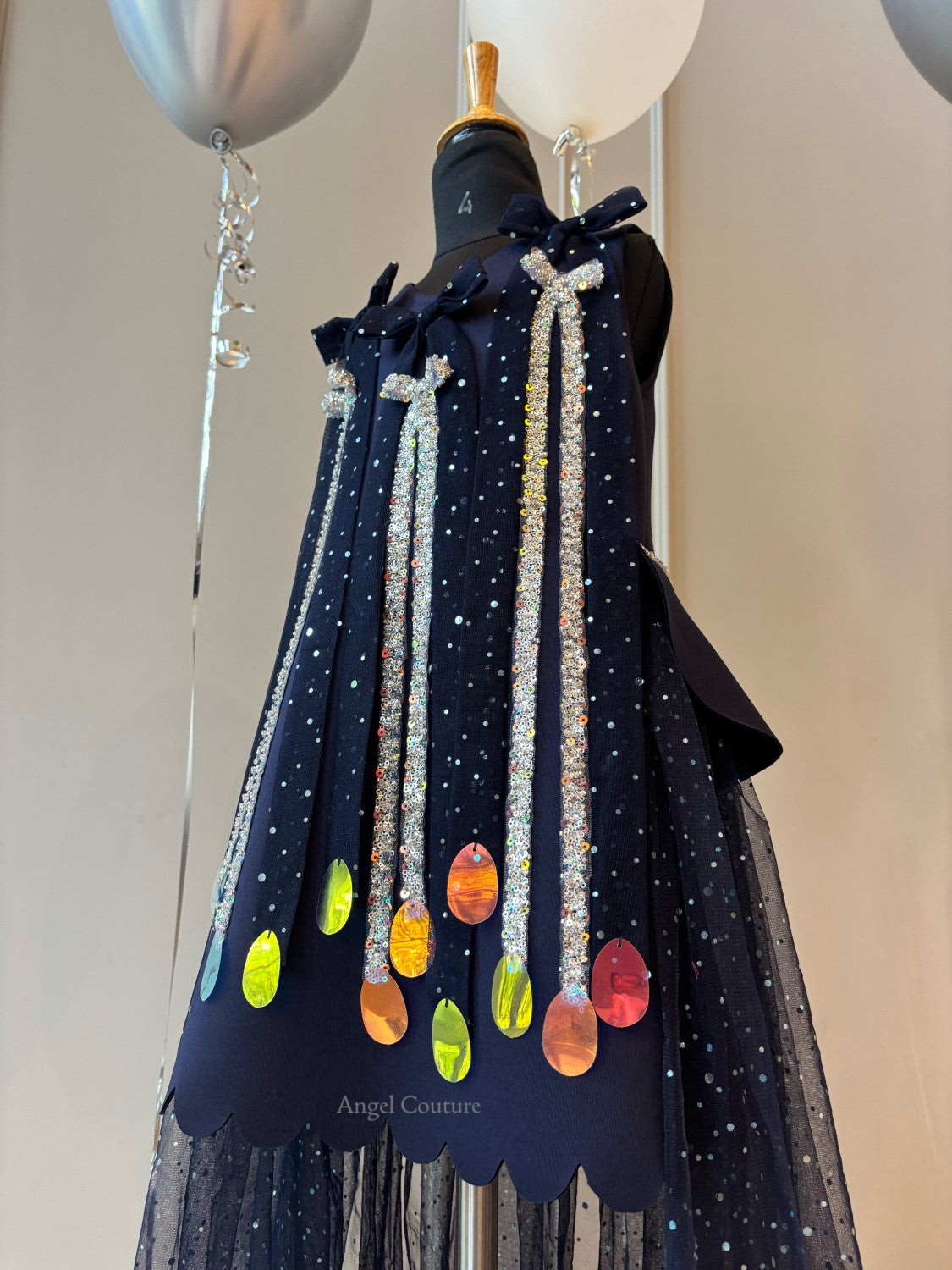 Navy Blue Midnight Rain Dress