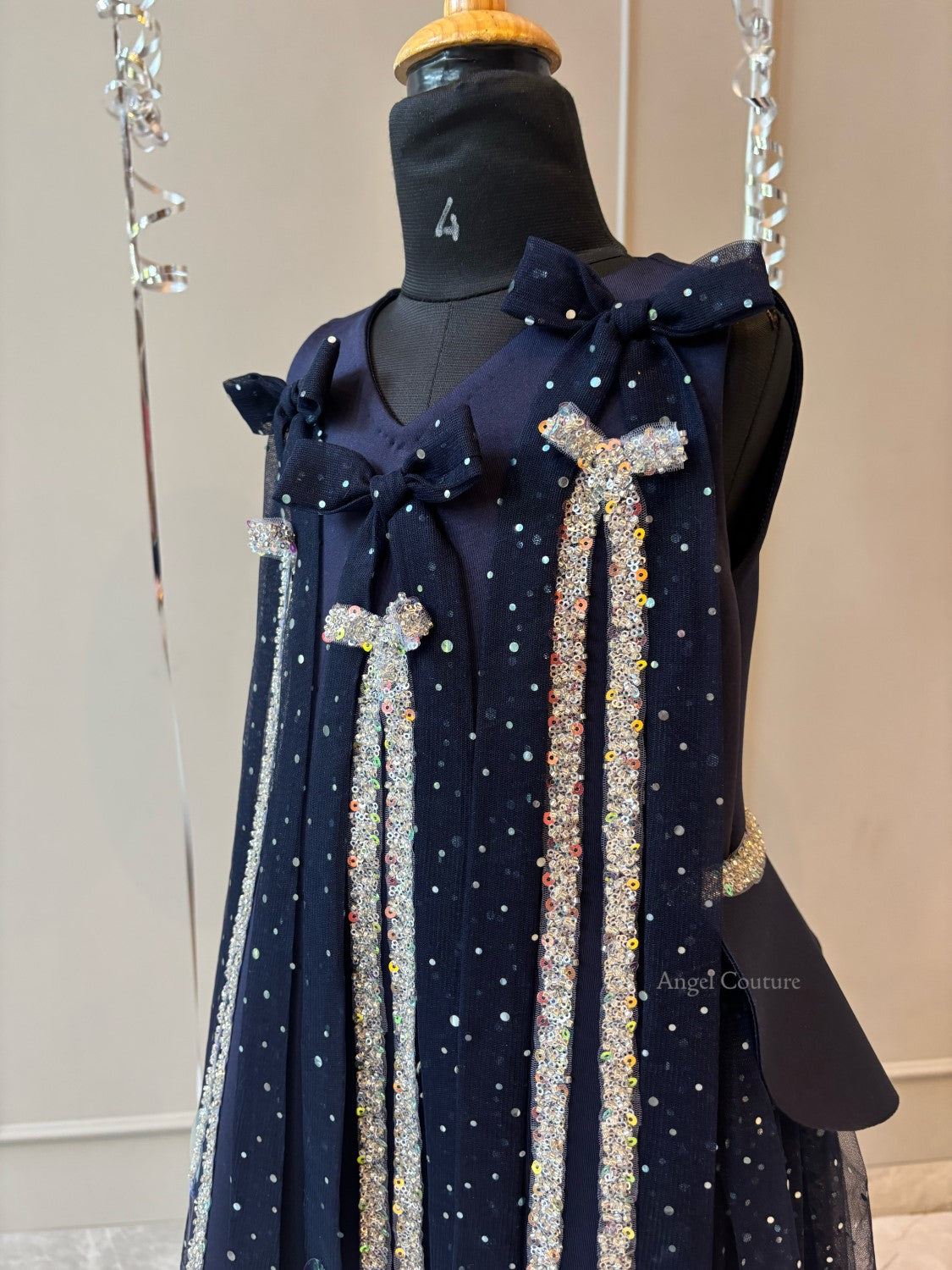 Navy Blue Midnight Rain Dress