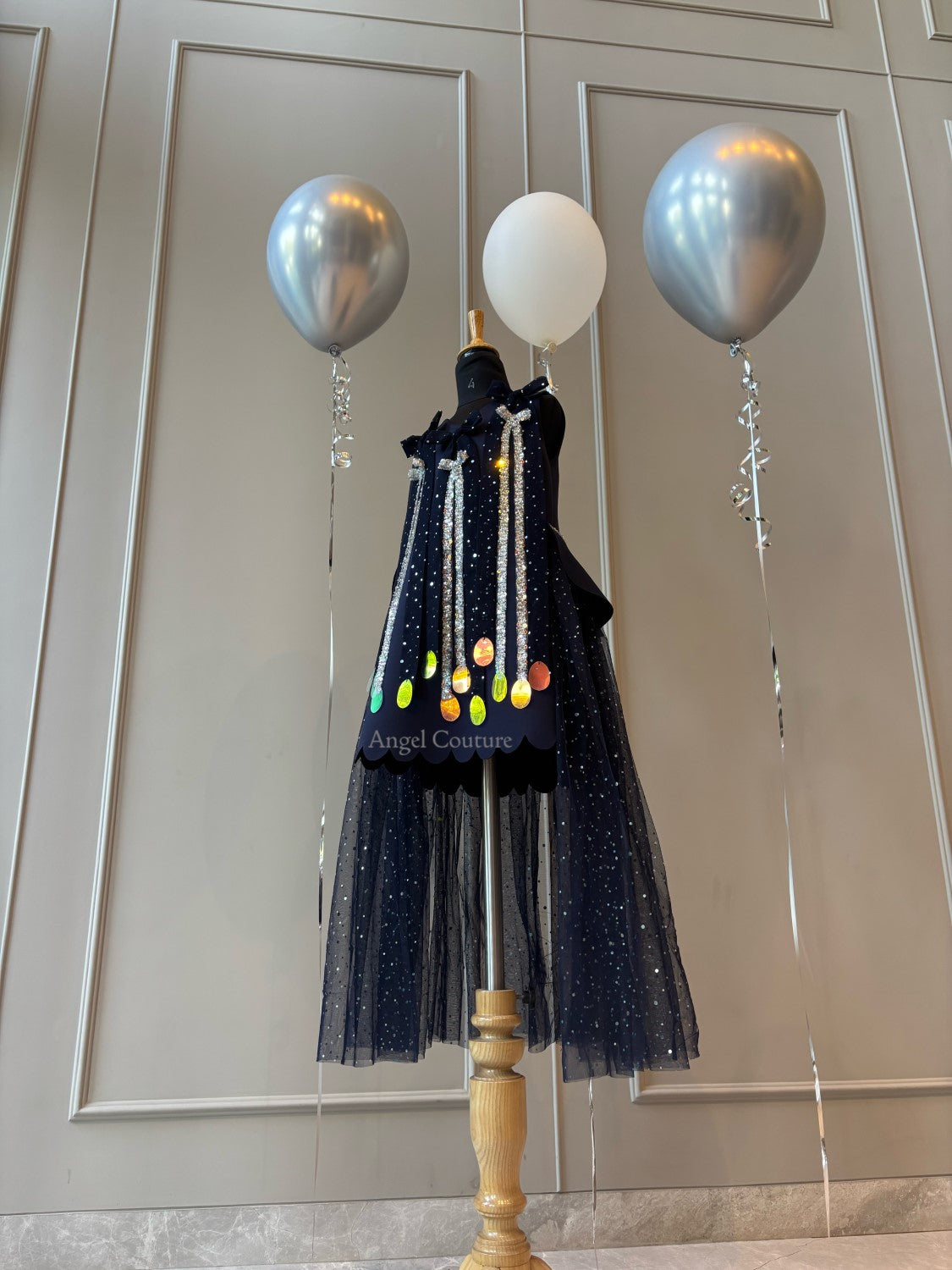 Navy Blue Midnight Rain Dress