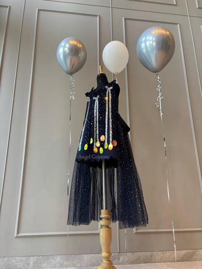Navy Blue Midnight Rain Dress