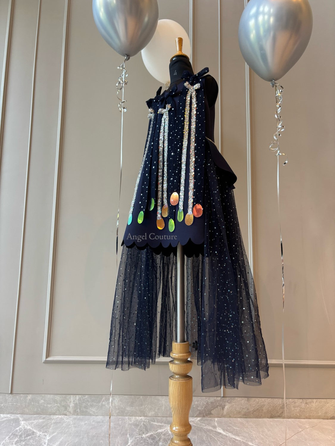 Navy Blue Midnight Rain Dress