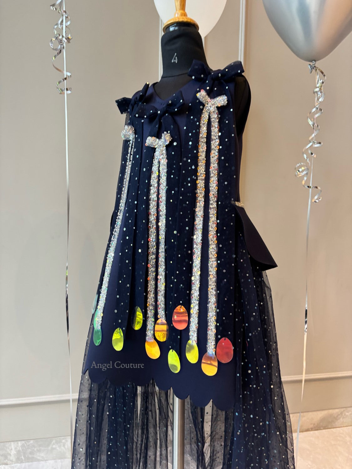 Navy Blue Midnight Rain Dress