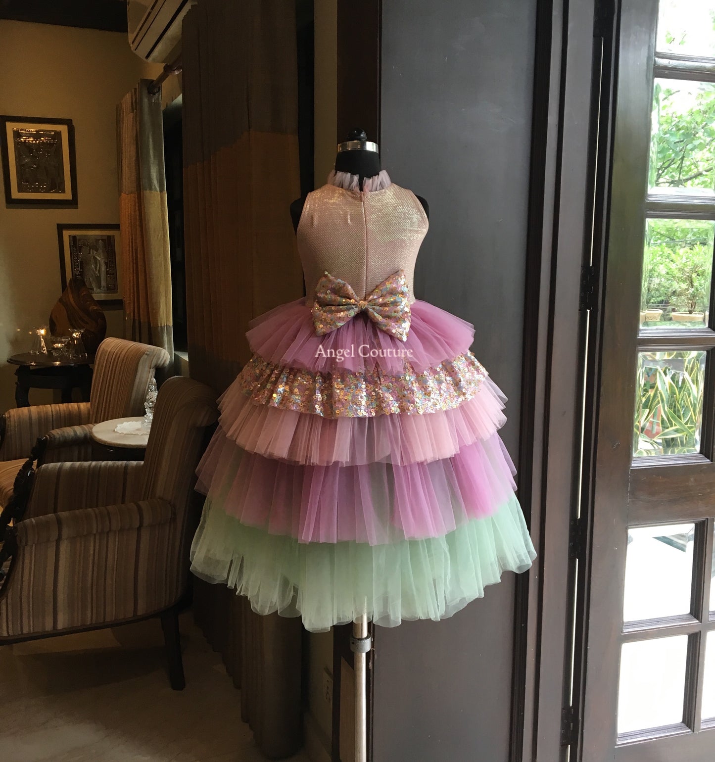 Lilac Royal Unicorn Multilayer Gown
