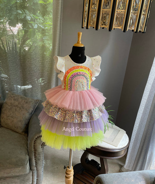 Rainbow Multilayer Dress
