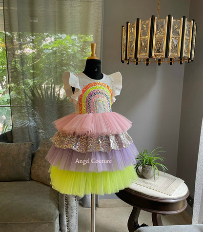 Rainbow Multilayer Dress